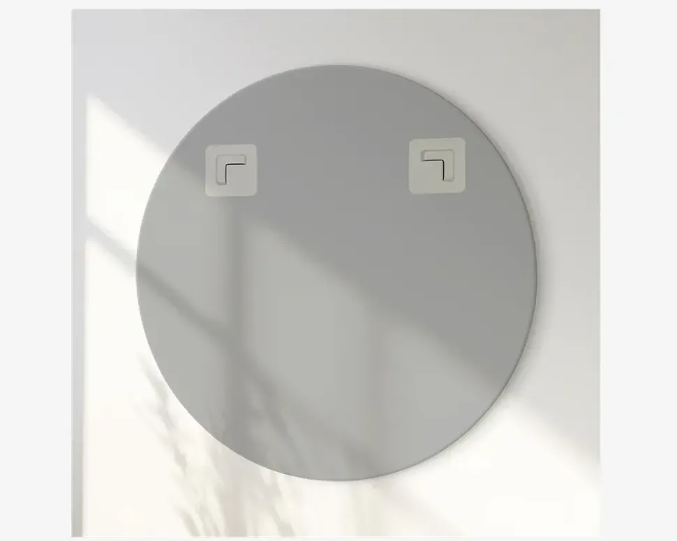 Spejl indgravering II Ø.80 cm