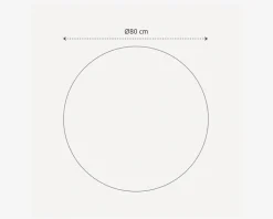 Spejl indgravering II Ø.80 cm