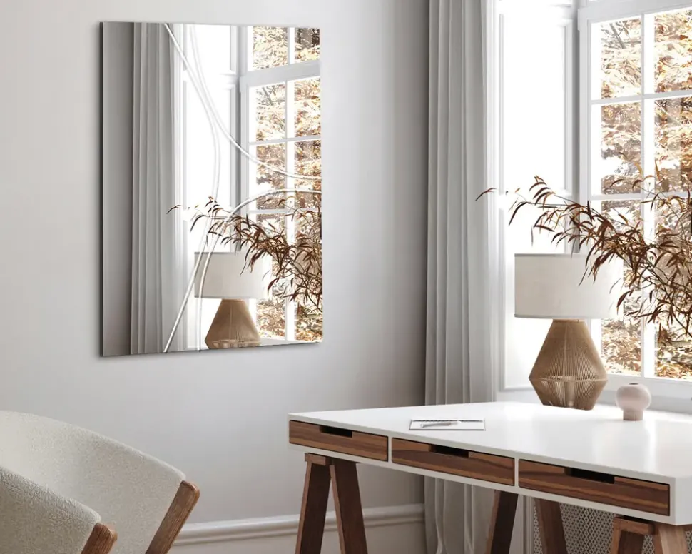 Spejl indgravering 60x80 cm