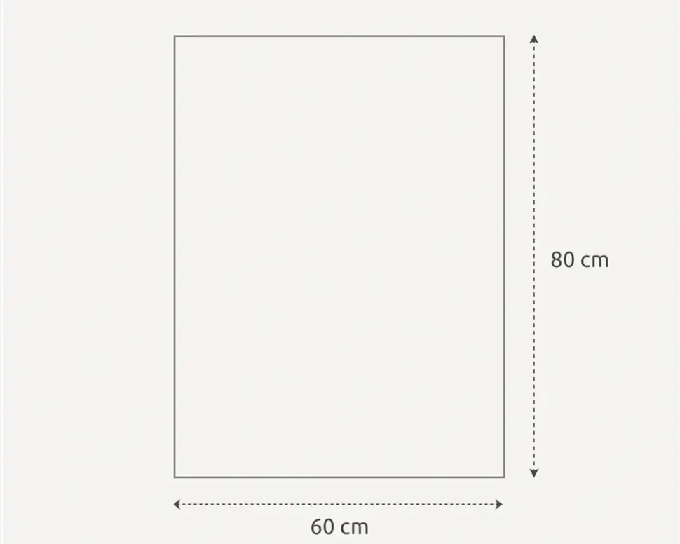 Spejl indgravering 60x80 cm