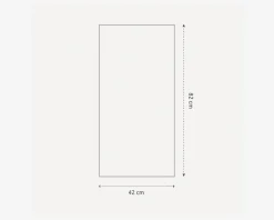 Spejl slim egetræ 40x80 cm