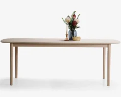 Spisebord Aston i fineret hvidolieret eg