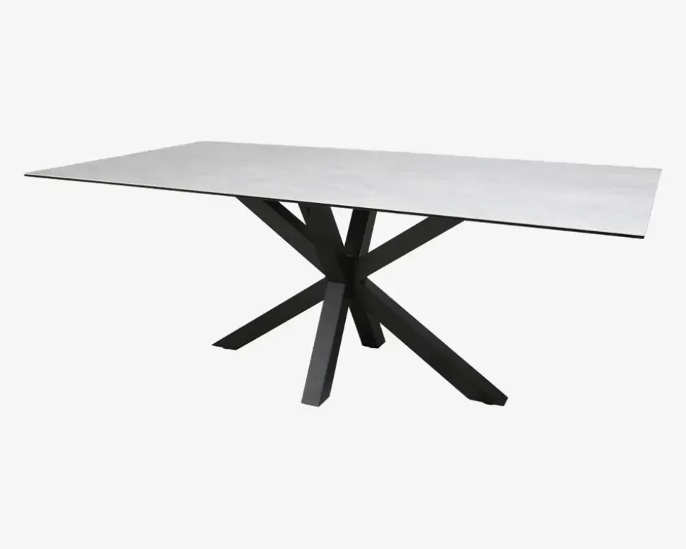 Spisebord Heaven grå B. 100 x L. 200 cm