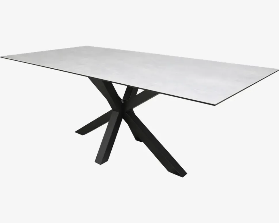 Spisebord Heaven grå B. 100 x L. 200 cm