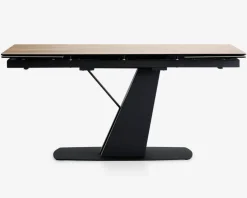 Spisebord i glas/keramik med udtræk