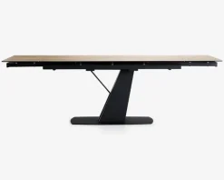 Spisebord i glas/keramik med udtræk