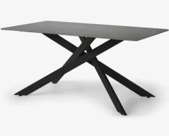 Spisebord i sort keramik B. 90 x L. 160 cm