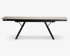 Spisebord i travertin farvet keramik