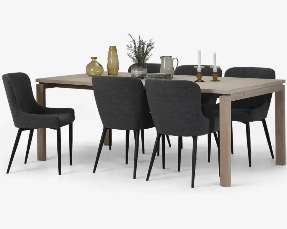 Spisebord Linley 100 x 200 cm hvidolieret eg