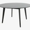 Spisebord Roxby Ø. 140 cm sort