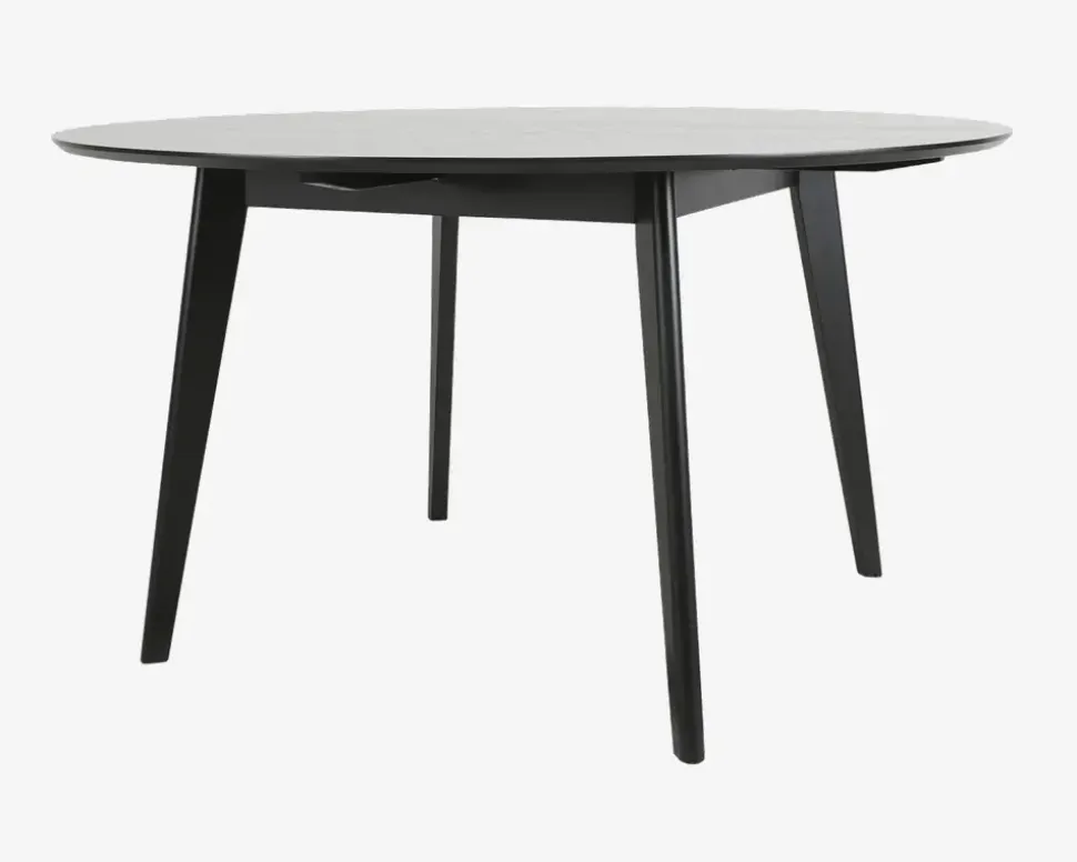 Spisebord Roxby Ø. 140 cm sort