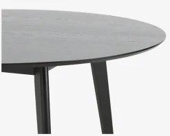 Spisebord Roxby Ø. 140 cm sort