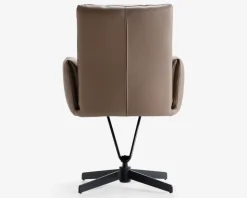 Spisebordsstol i Cappuccino farvet læder