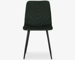 Spisebordsstol i grøn velour