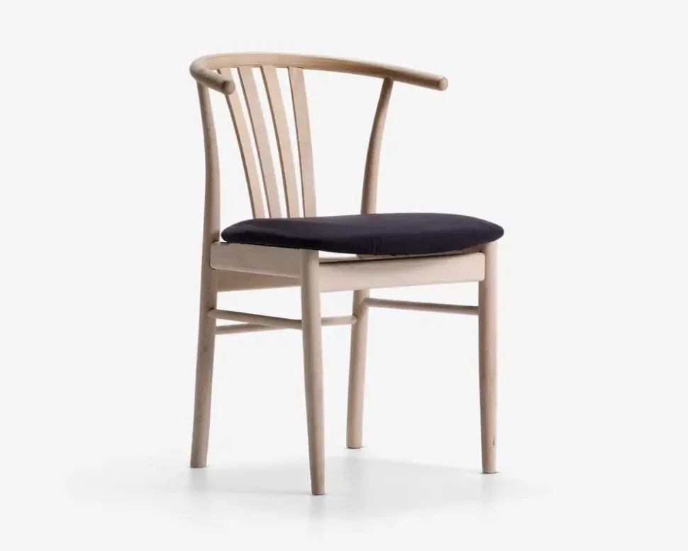 Spisebordsstol i massiv ubehandlet bøg