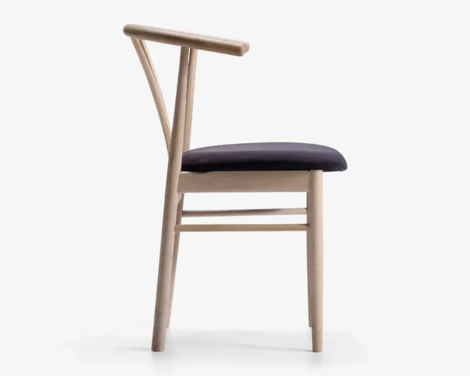 Spisebordsstol i massiv ubehandlet bøg