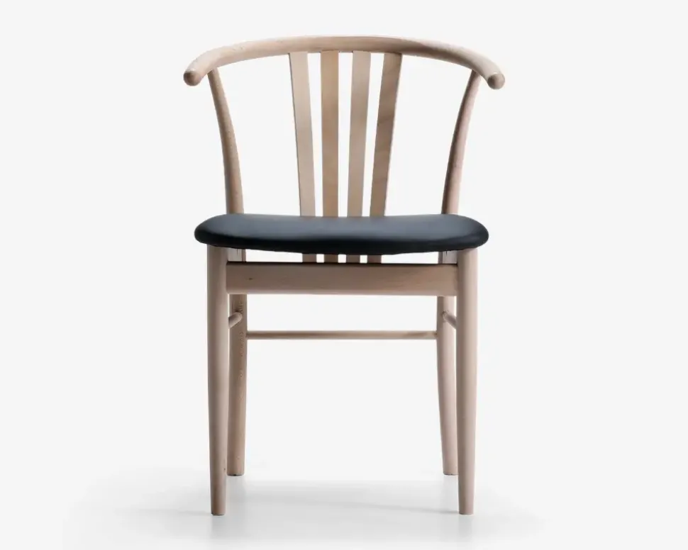 Spisebordsstol i massiv ubehandlet bøg