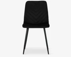 Spisebordsstol i sort velour