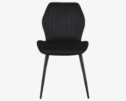 Spisebordsstol i sort velour