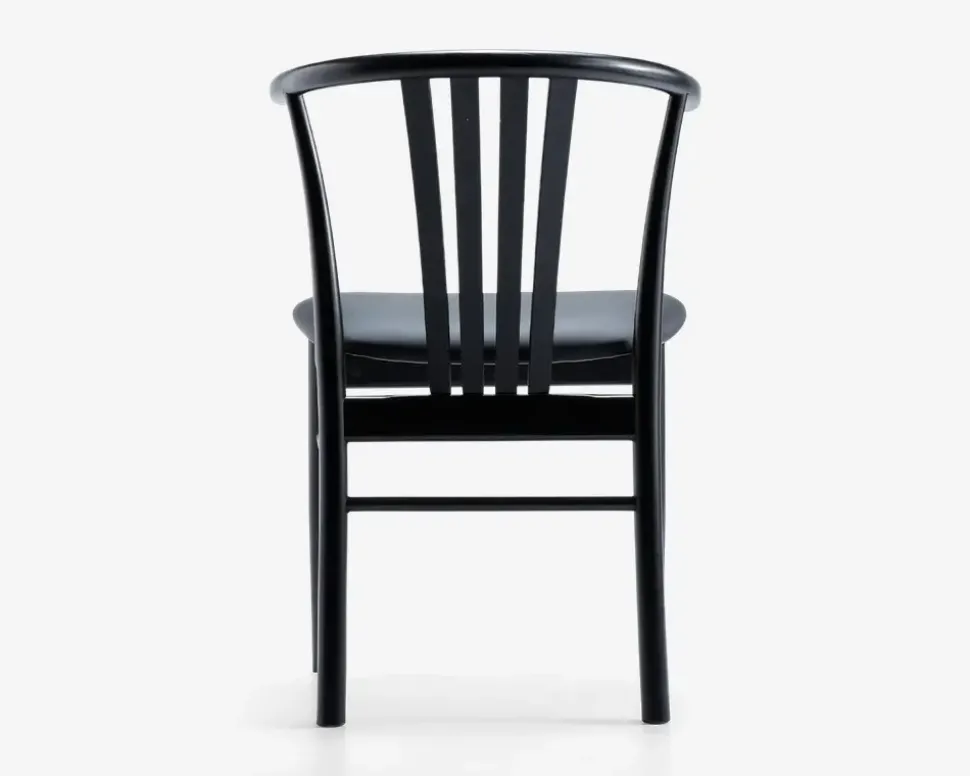 Spisebordsstol i sortlakeret bøg