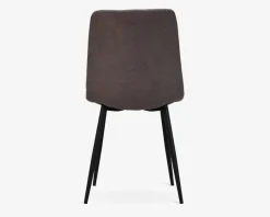 Spisebordsstol i taupe farvet møbelstof