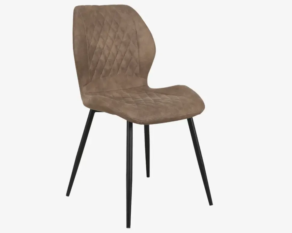 Spisebordsstol med antikt look på stoffet