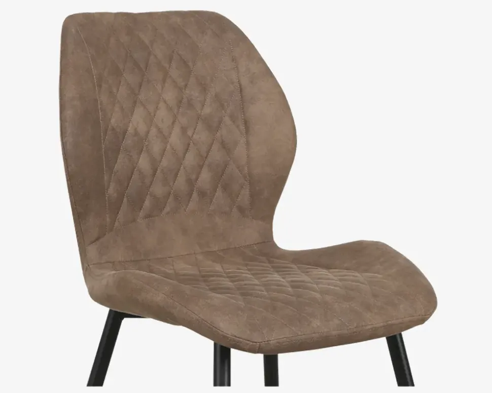 Spisebordsstol med antikt look på stoffet