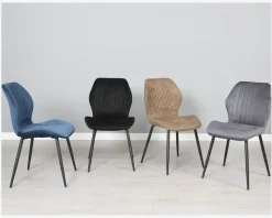 Spisebordsstol med antikt look på stoffet