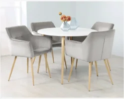 Spisebordsstol med armlæn