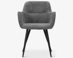 Spisebordsstol med armlæn i grå