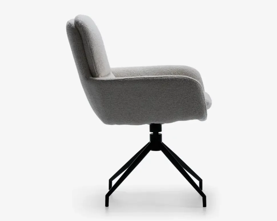 Spisebordsstol med armlæn og rotation