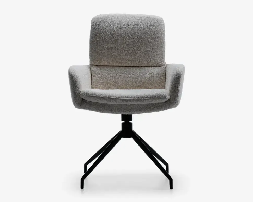 Spisebordsstol med armlæn og rotation