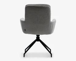 Spisebordsstol med armlæn og rotation