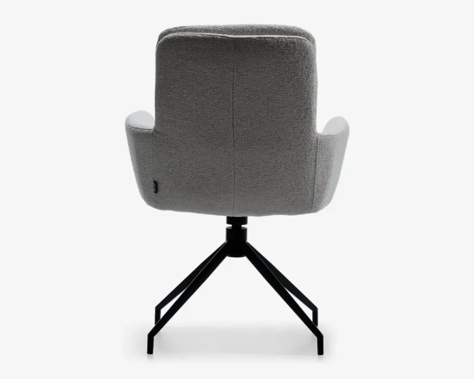 Spisebordsstol med armlæn og rotation