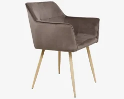Spisebordsstol med armlæn i beige