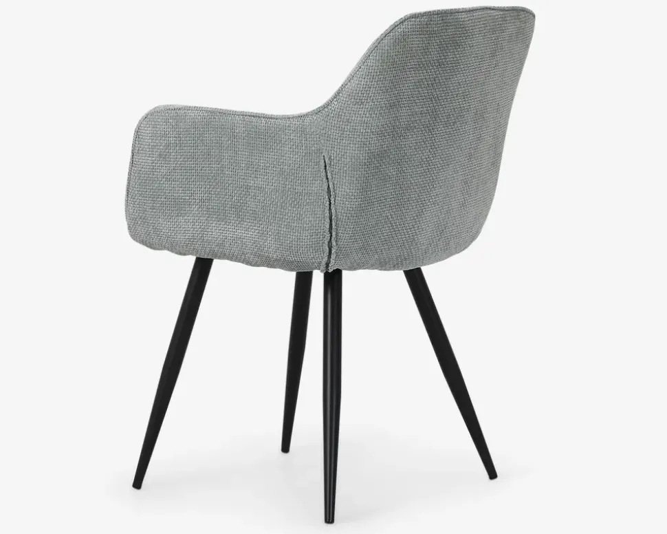 Spisebordsstol med armlæn i lysegrøn