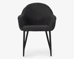 Spisebordsstol med armlæn i grå