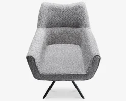 Spisebordsstol med armlæn grå