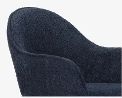 Spisebordsstol med armlæn i blå