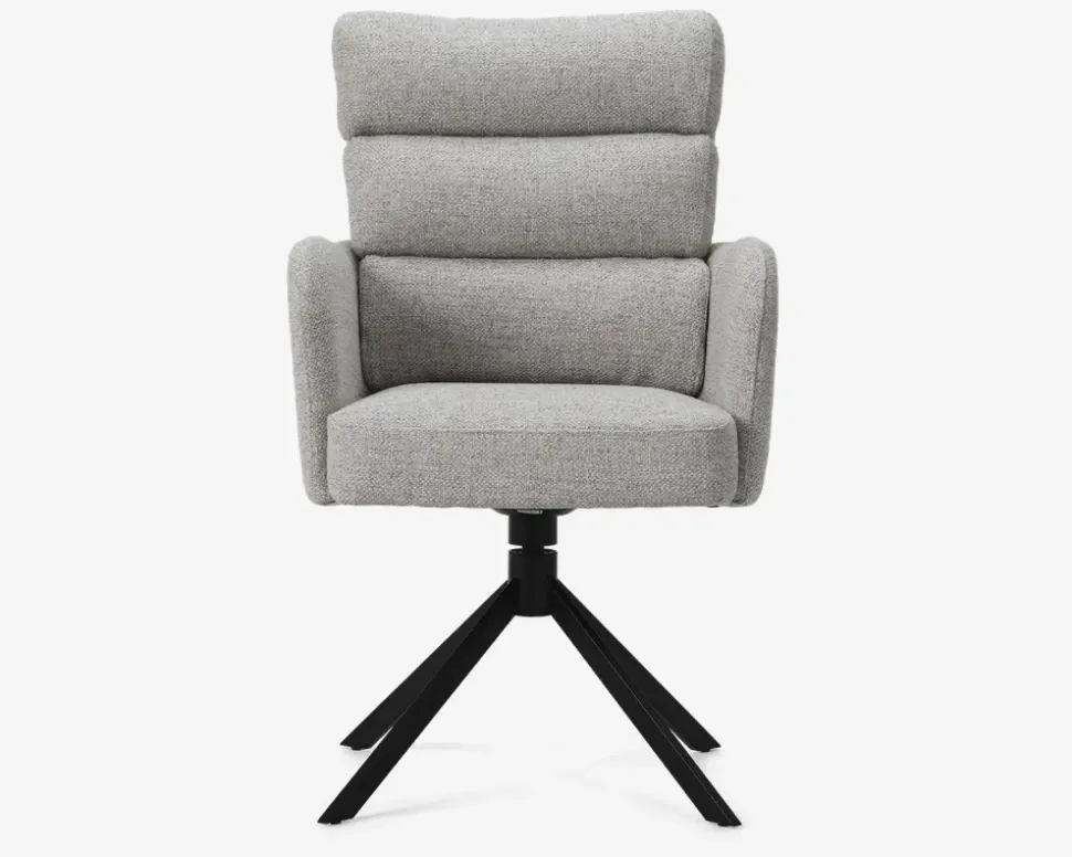 Spisebordsstol med armlæn beige