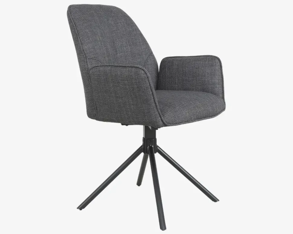 Spisebordsstol med drejestel og armlæn