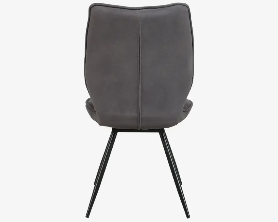 Spisebordsstol Navarra mørk grå med drejstel