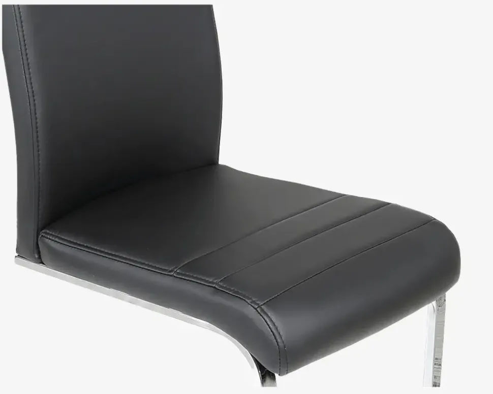 Spisebordsstol Zinia med høj ryg