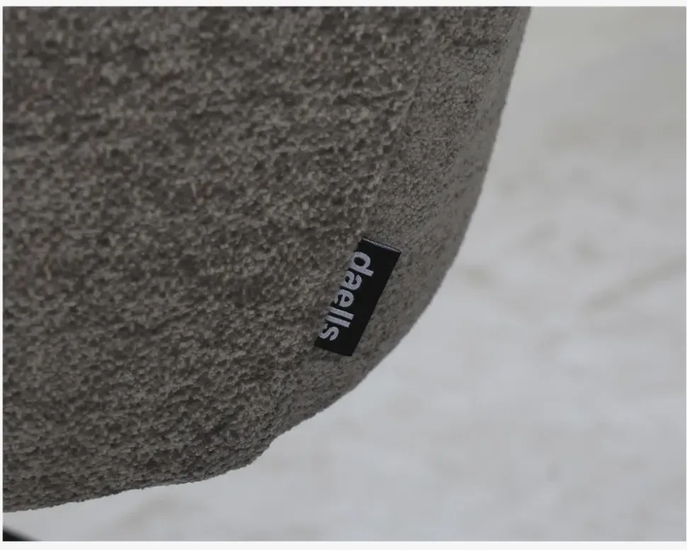 Spisebordstol med armlæn grå