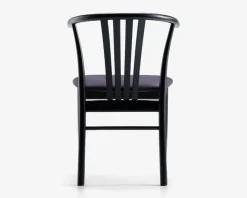 Spisestuestol i sortlakeret bøg