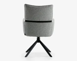 Spisestuestol med armlæn i grøn