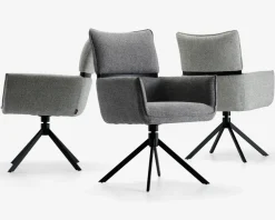 Spisestuestol med armlæn i grøn