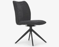 Spisestuestol med drejestel i grå