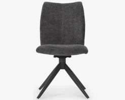 Spisestuestol med drejestel i grå