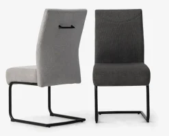 Spisestuestol posefjedre i sædet antracit